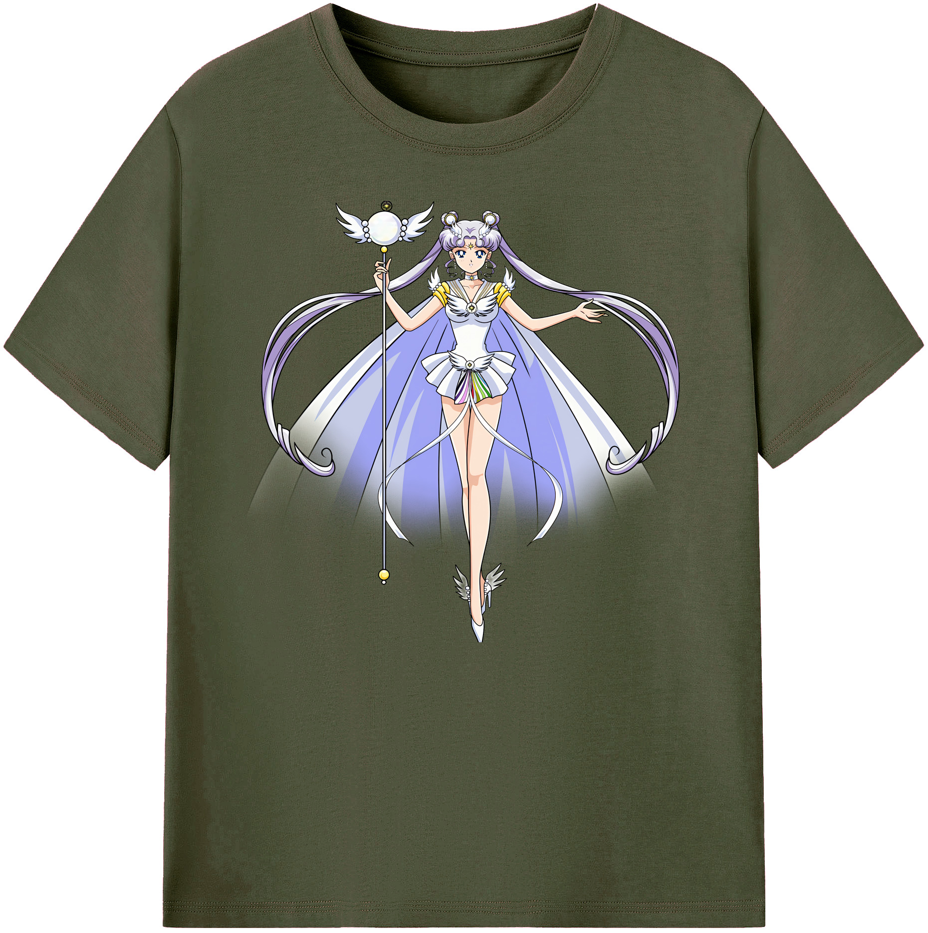 （画像用） 美少女戦士セーラームーン 月野 うさぎ つきの うさぎ Sailor Moon Tsukino Usagi 綿100％ メンズ半袖Tシャツ｜肌触りやわらか＆通気性